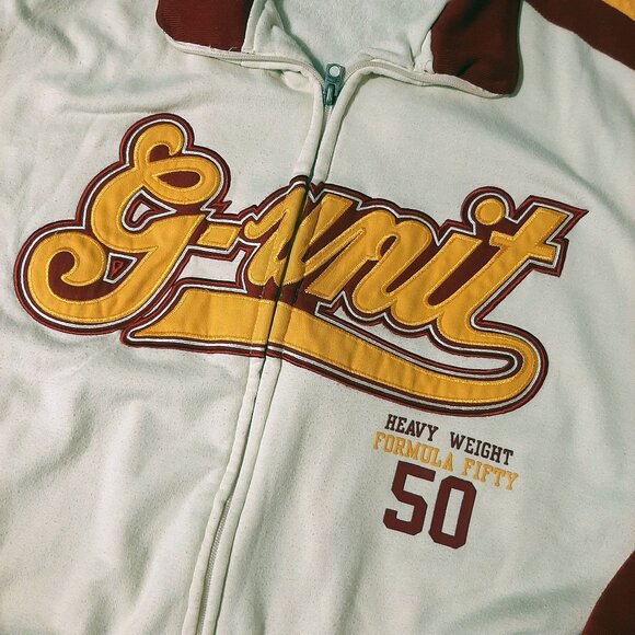 VINTAGE Y2K G Unit Jacket XXL 2XL Heavy weight Formula 50 Cent Gold logo Zip Up - Picture 9 of 9